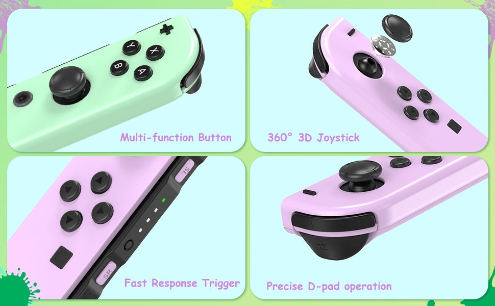 Trådlös kontroll kompatibel med Nintendo Switch