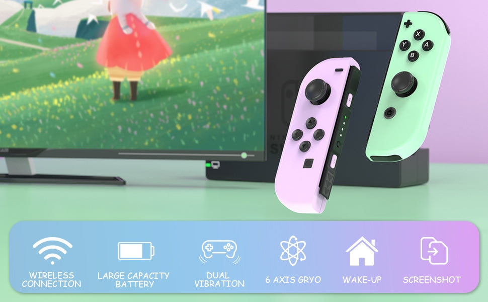 Trådlös kontroll kompatibel med Nintendo Switch