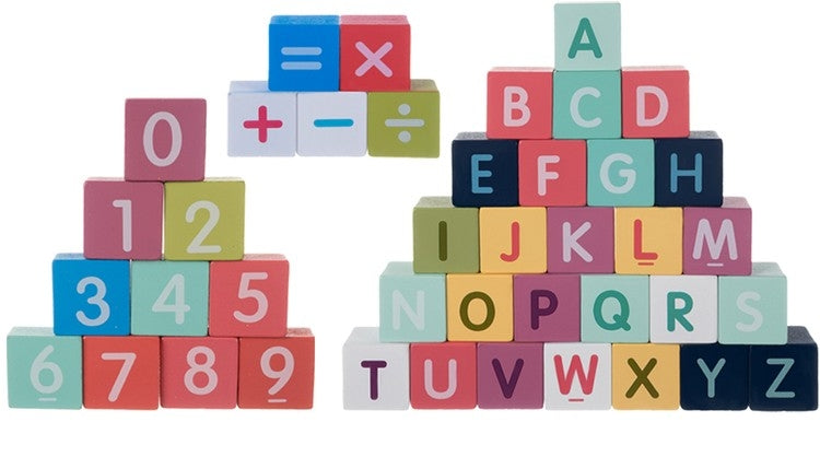 Träklossar Stad / Byggklossar - 100-bitar