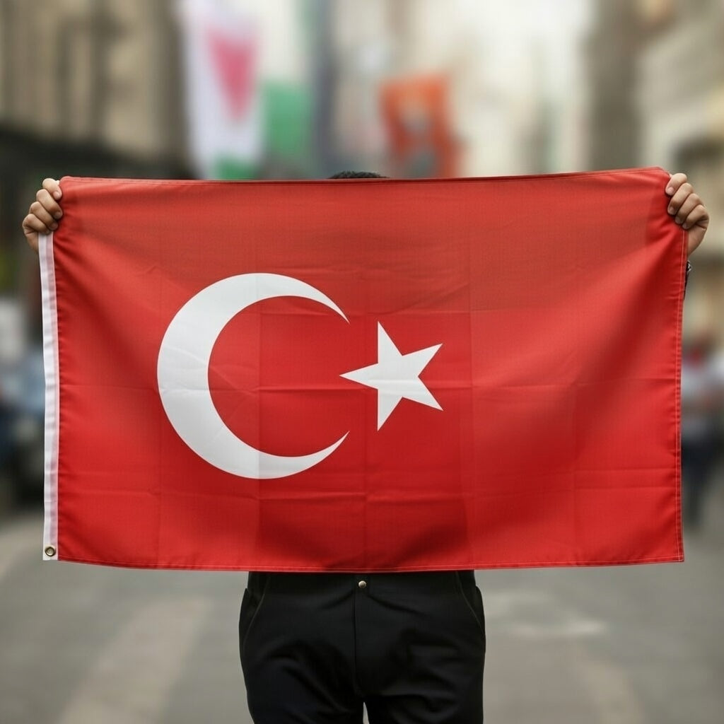 Turkiet Flagga - 150 x 90 cm