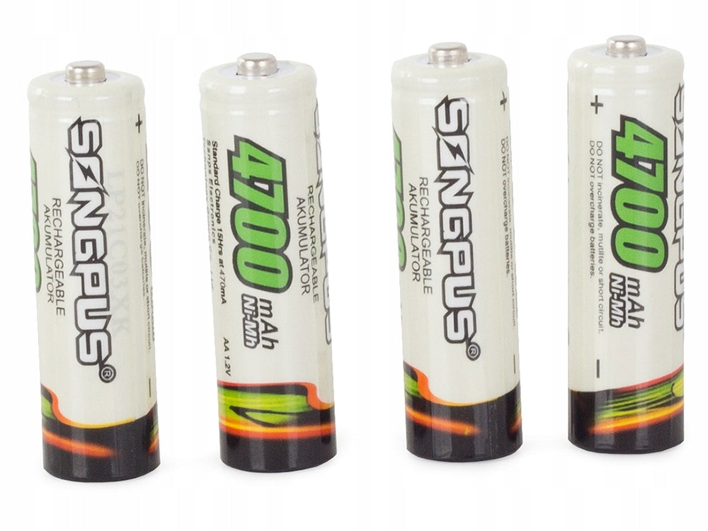 Uppladdningsbara AA-batterier - 4700 mAh - 4-Pack