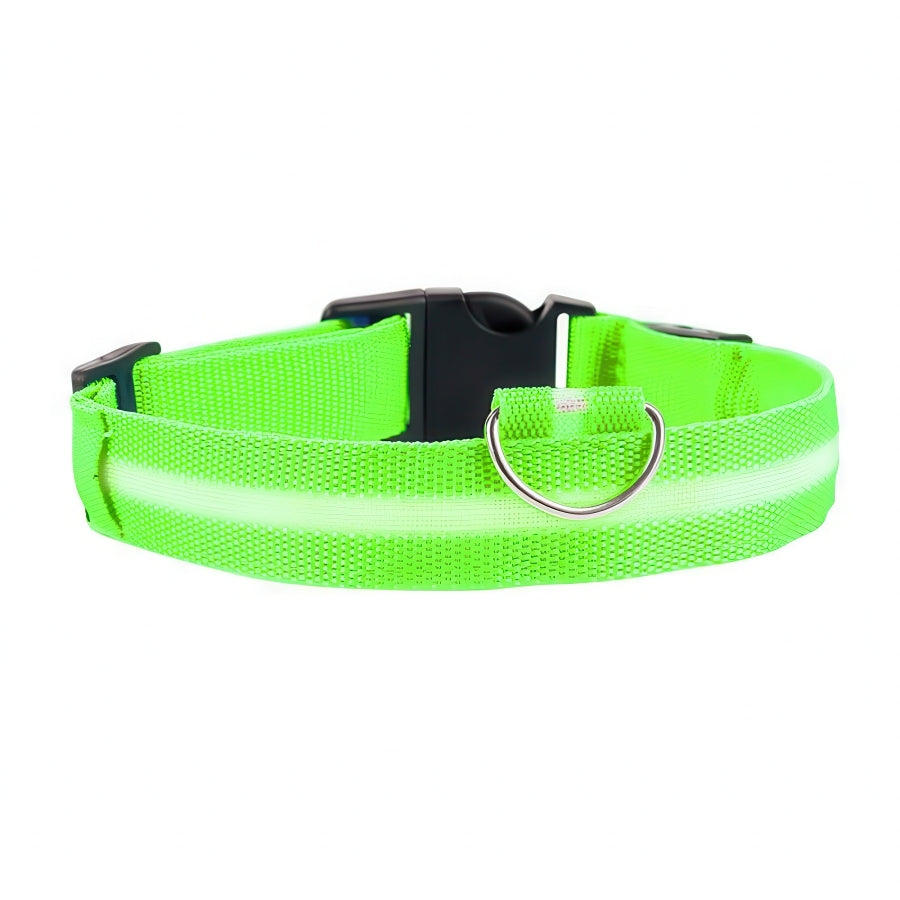 Uppladdningsbart LED-halsband för Hund - Välj Storlek & Färg!