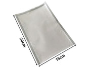 Vakuumpåsar 50-pack 15×20 cm - För räfflad förslutningsmaskin