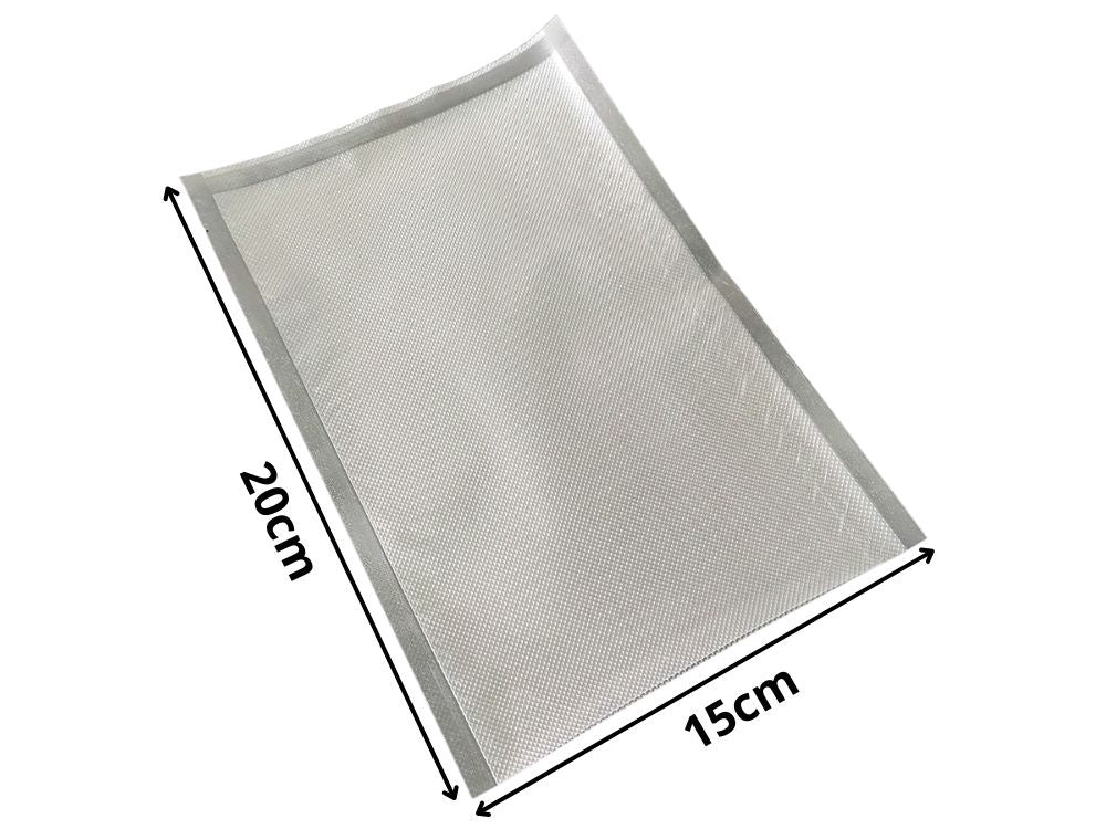 Vakuumpåsar 50-pack 15×20 cm - För räfflad förslutningsmaskin