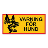 Varningsskylt Avlång - Varning För Hund