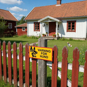 Varningsskylt Avlång - Varning För Hund