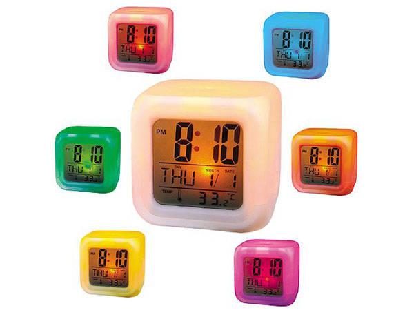 Väckarklocka - Digital med LED & Termometer - Klocka