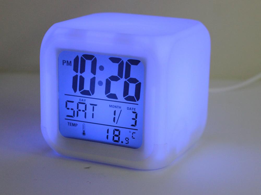 Väckarklocka - Digital med LED & Termometer - Klocka