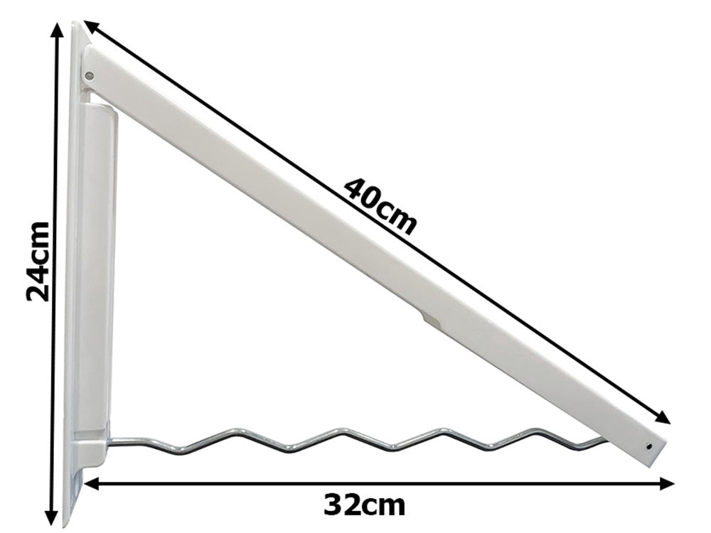 Väggmonterad Klädhängare – Hopfällbar 40 cm