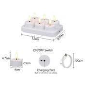 Värmeljus Uppladdningsbara – LED Ljus med Kontroll & Timer