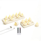 Värmeljus Uppladdningsbara – LED Ljus med Kontroll & Timer