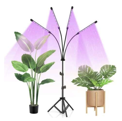 Växtlampa med Stativ / Växtbelysning - 4 LED-paneler
