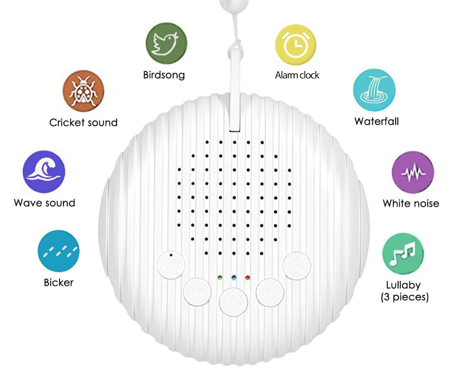 White Noise Maskin / Brusmaskin - Spelar vitt brus & musik