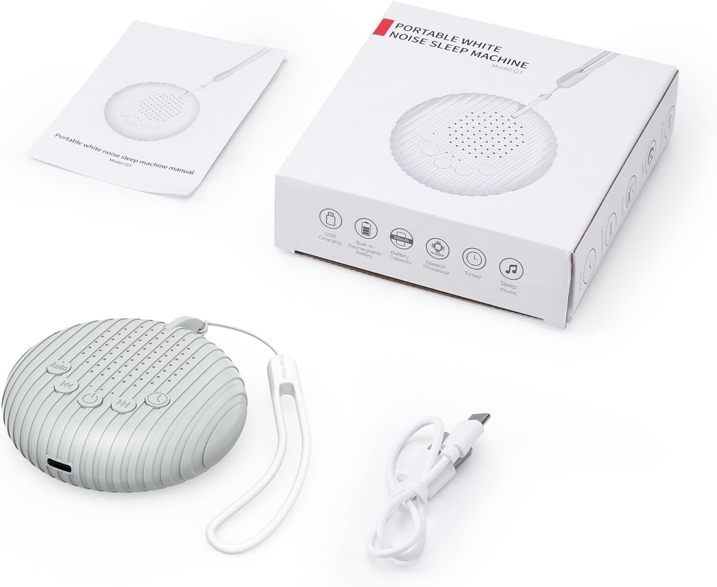 White Noise Maskin / Brusmaskin - Spelar vitt brus & musik