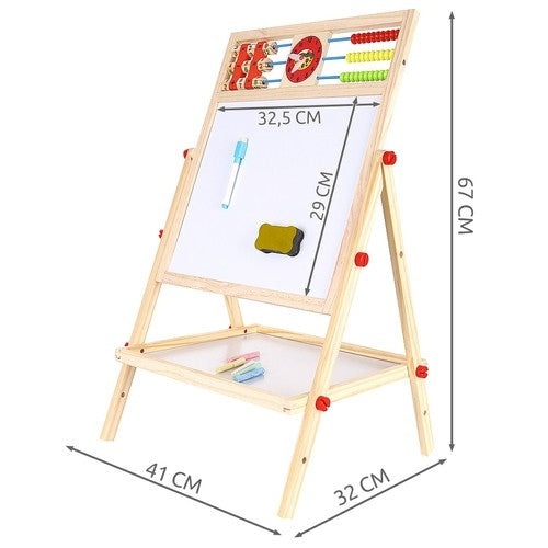 Whiteboard/Blackboard Tavla för Barn - Dubbelsidig