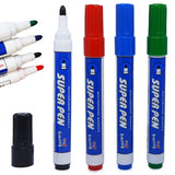 Whiteboardpennor med 4 Färger - 4-Pack