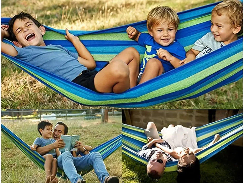 XXL Hängmatta med Kudde / Hammock - 260x150 cm