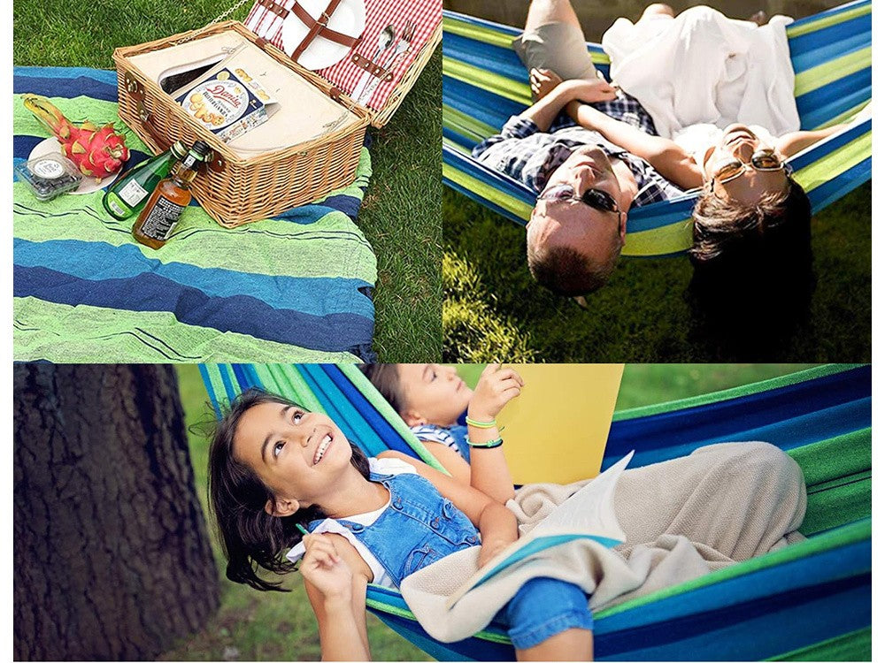 XXL Hängmatta med Kudde / Hammock - 260x150 cm