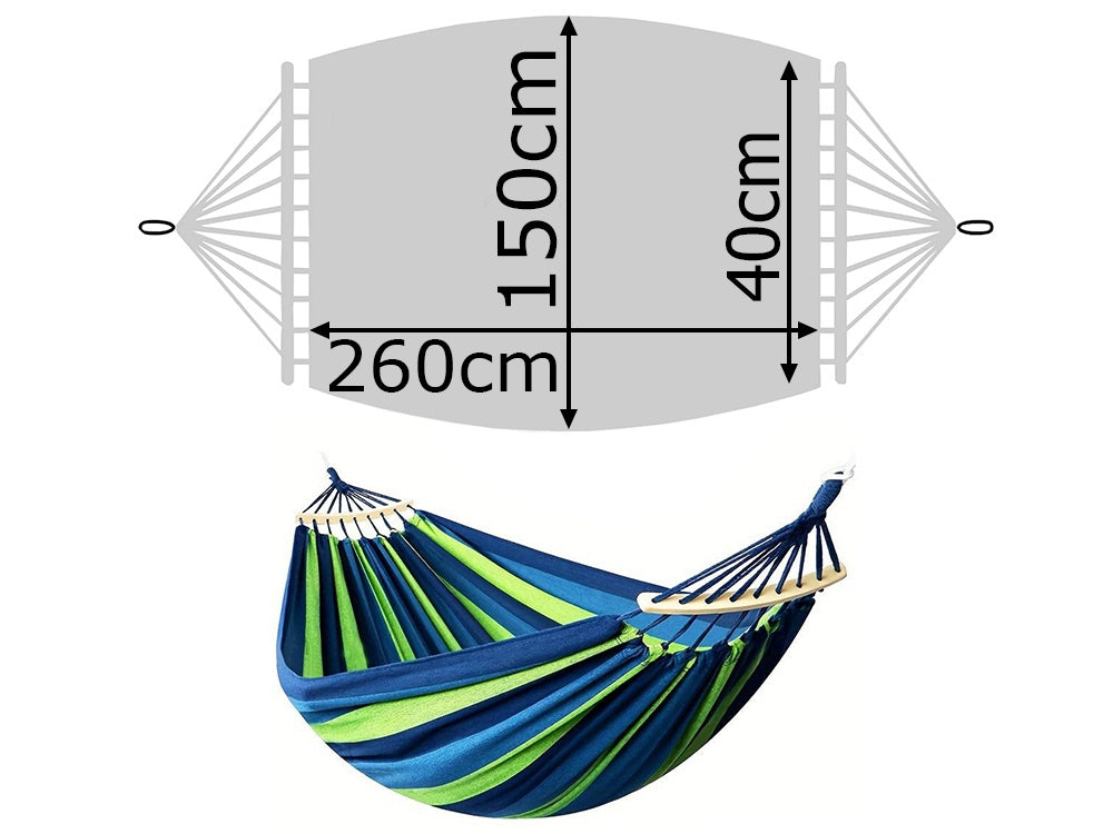 XXL Hängmatta med Kudde / Hammock - 260x150 cm