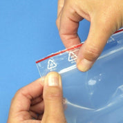 Ziplock Påsar med Skrivfält - 7x10cm - 100-Pack