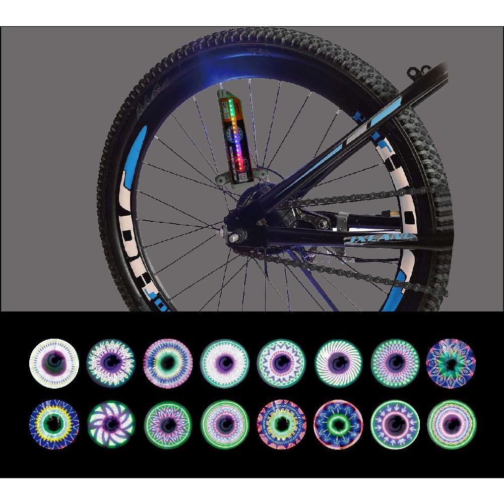LED-ljus med motiv till Cykelhjul / Cykel - 32 olika motiv