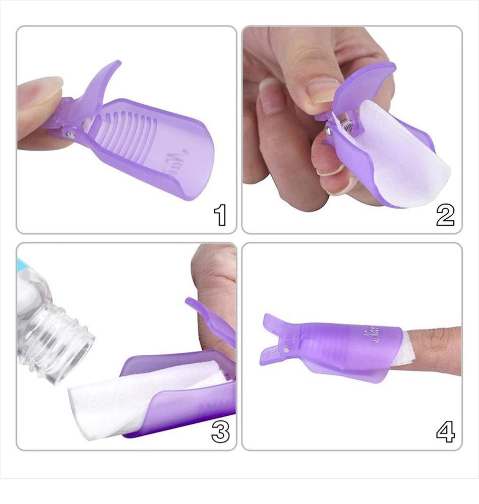 10-Pack - Nagellacksborttagning / Skydd Naglar Ta bort nagellack