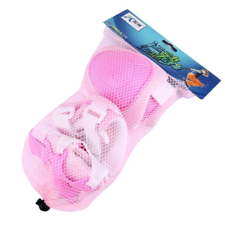 Knäskydd, armbågsskydd, handledsskydd - För barn - Rosa