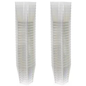 50-Pack - Bägare Fyrkantig / Plastbägare - 120ml