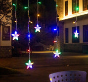 Gardinslinga / Ljusslinga 108 LED - Multifärg - 250x90cm