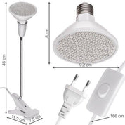 Växtlampa med Klämma - Växtbelysning - Lampa För Växter