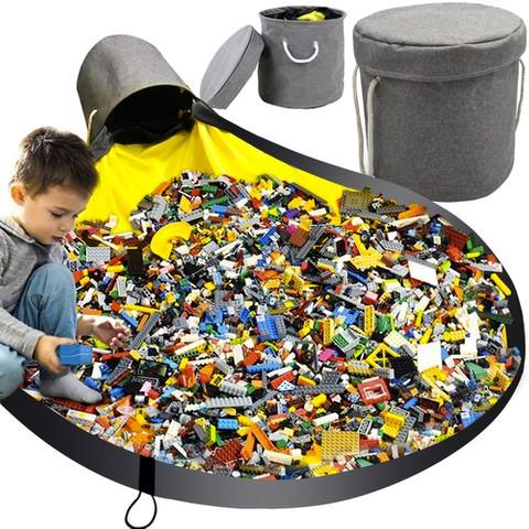 Lekmatta med Korg för Barn - Leksaksförvaring
