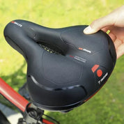 Cykelsadel med LED-lampa & Ventilation - Sadel för cykel