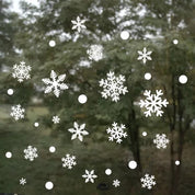Jul Fönsterdekoration - Snöflingor