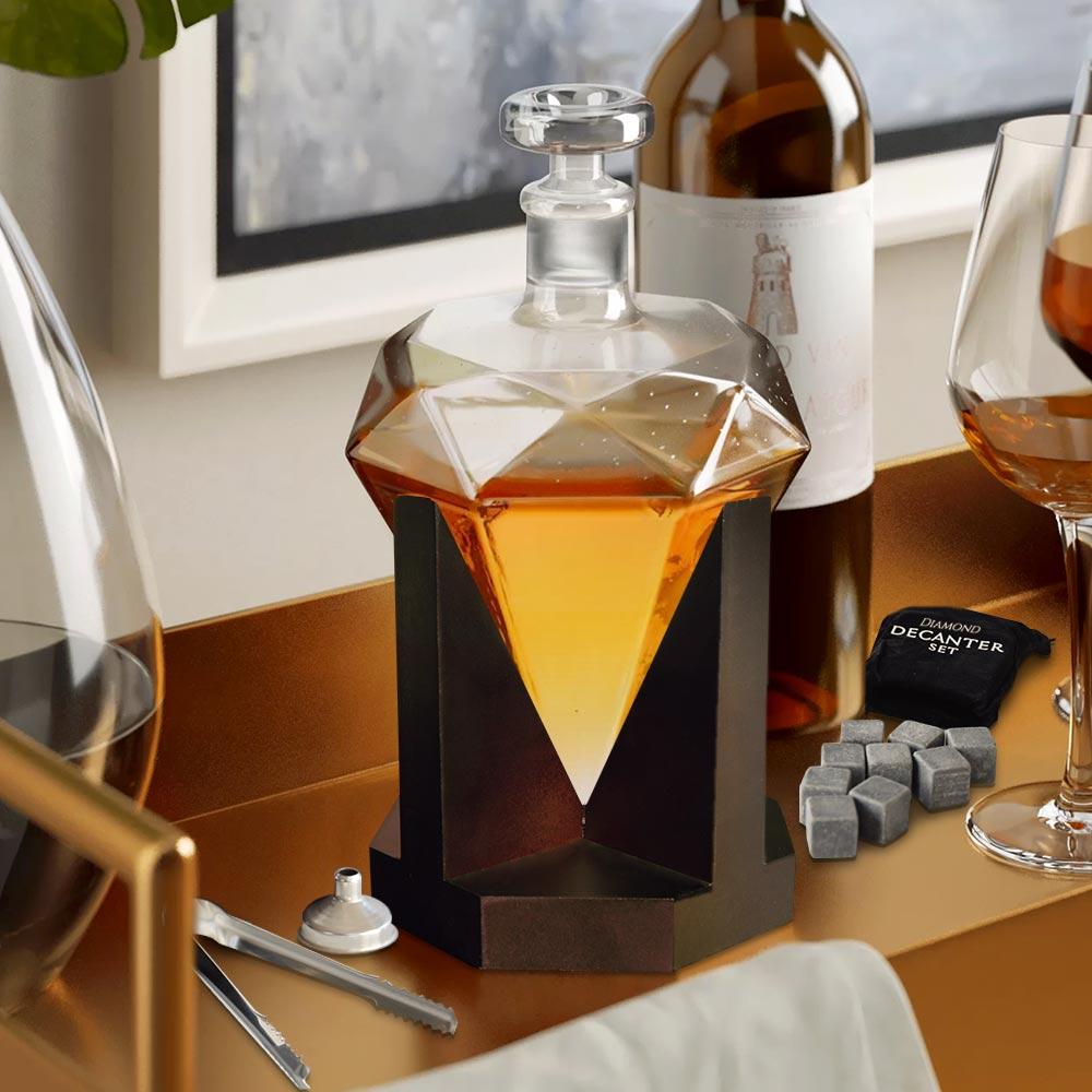 Diamant Karaff med Whiskystenar - Whiskey