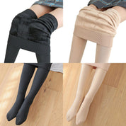Fodrade Vinter Leggings med Strumpor - Dam - Håller dig varm