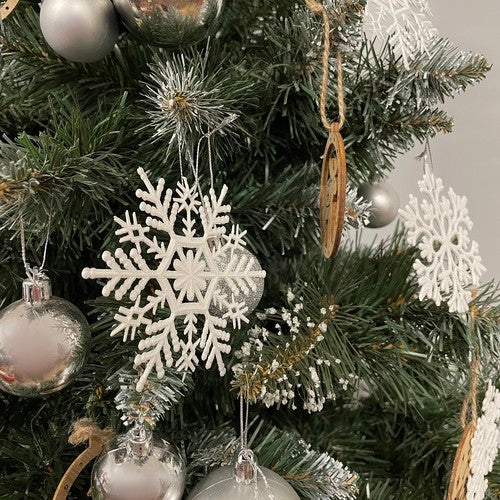 Julgranskulor Snöflingor - 12 st