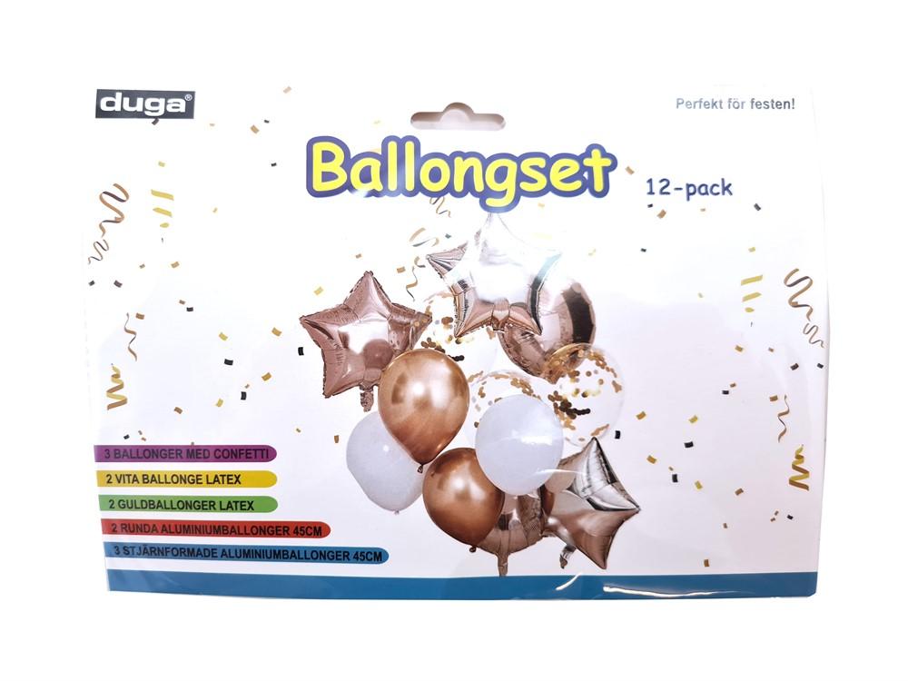 12-Pack - Ballongset - Ballonger & folieballonger