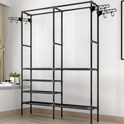 Klädhängare Ställ / Kapphängare med Hyllor - 170cm