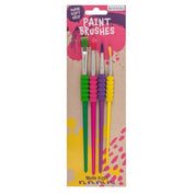 4-Pack - Penslar - Målarpenslar med mjukt grepp