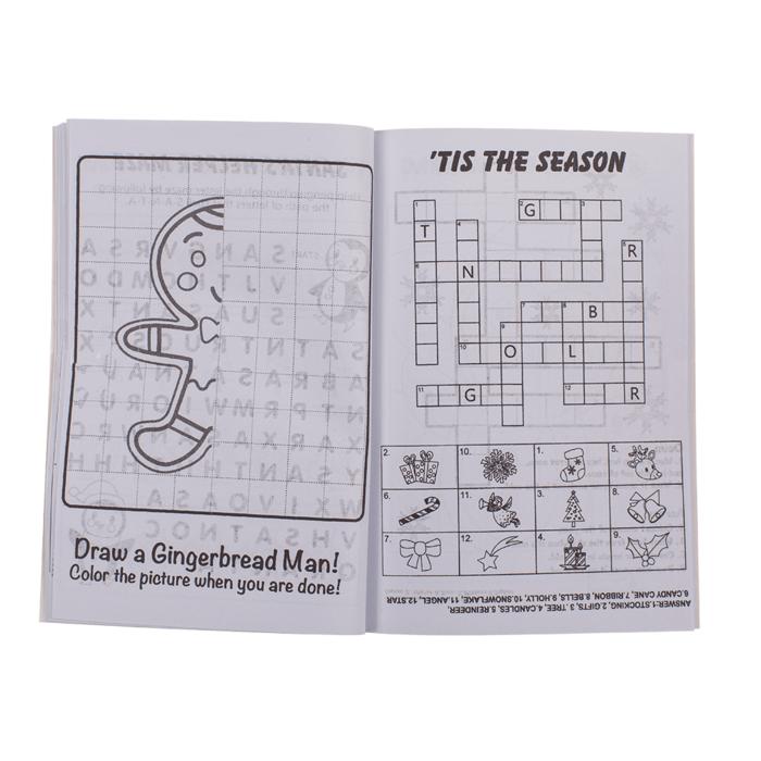 Rit- & Korsordsbok - Julmotiv