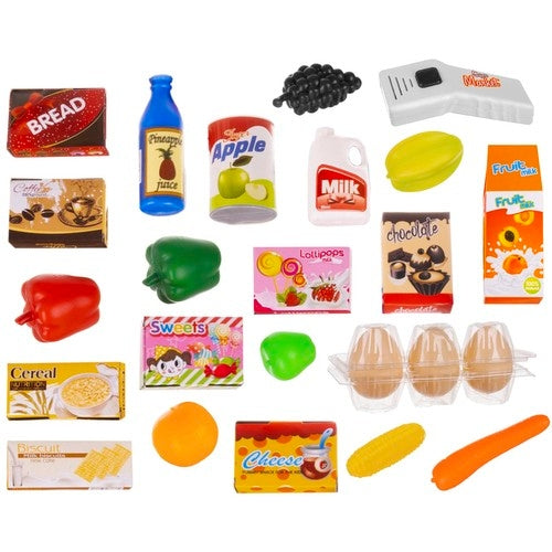 Leksakskassa för Barn med Kundvagn - Lek affär