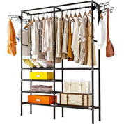 Klädhängare Ställ / Kapphängare med Hyllor - 170cm