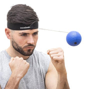 Reflexboll Boxning - Pannband med boll för att träna reflexer