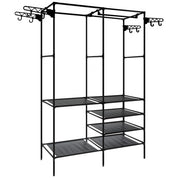 Klädhängare Ställ / Kapphängare med Hyllor - 170cm