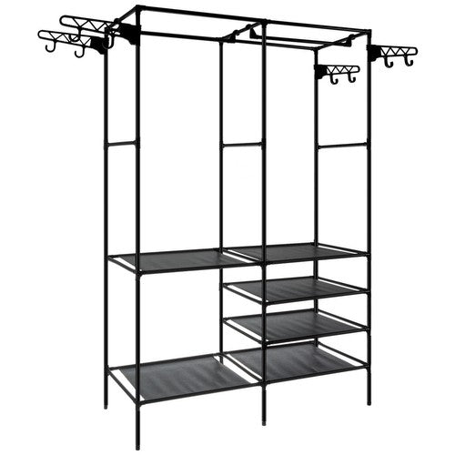 Klädhängare Ställ / Kapphängare med Hyllor - 170cm