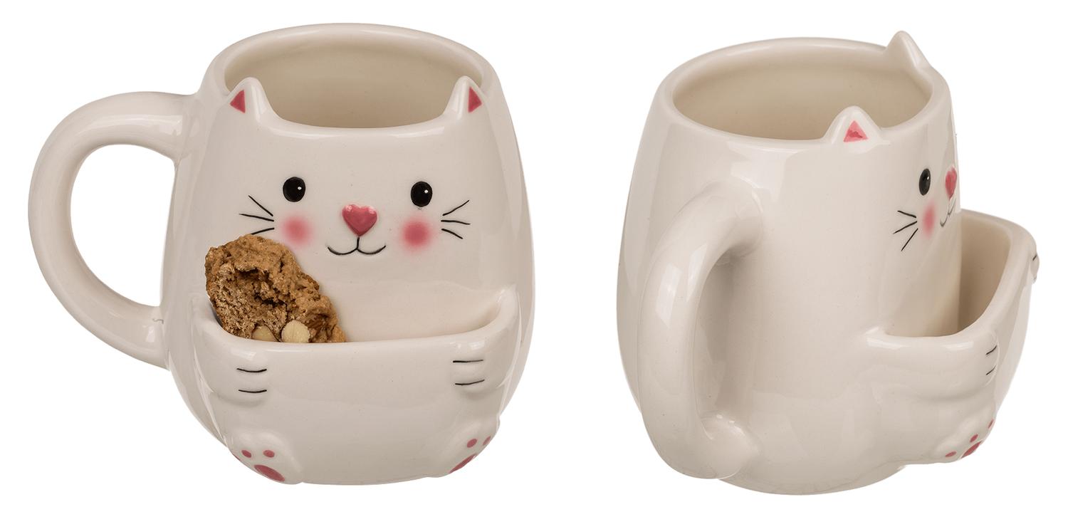 Kakmugg / Mugg med Fack för Kakor - Katt