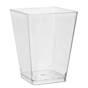 50-Pack - Bägare Fyrkantig / Plastbägare - 120ml