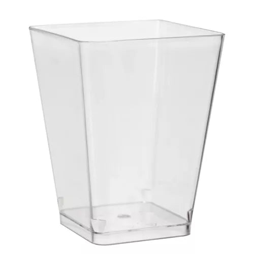 50-Pack - Bägare Fyrkantig / Plastbägare - 120ml