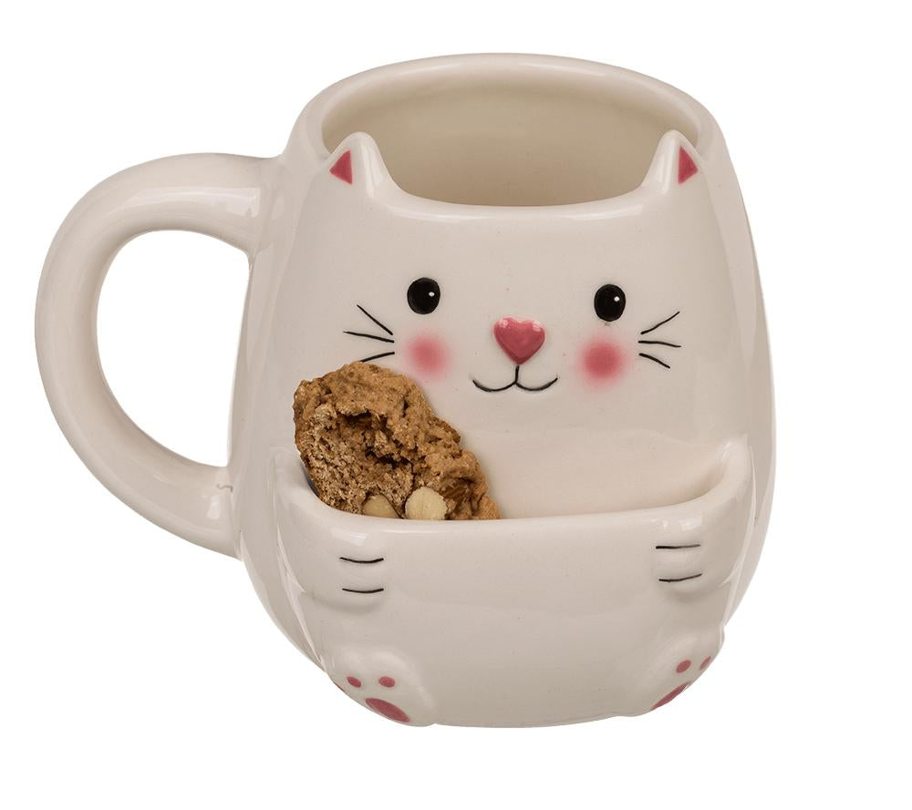 Kakmugg / Mugg med Fack för Kakor - Katt