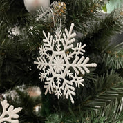 Julgranskulor Snöflingor - 12 st